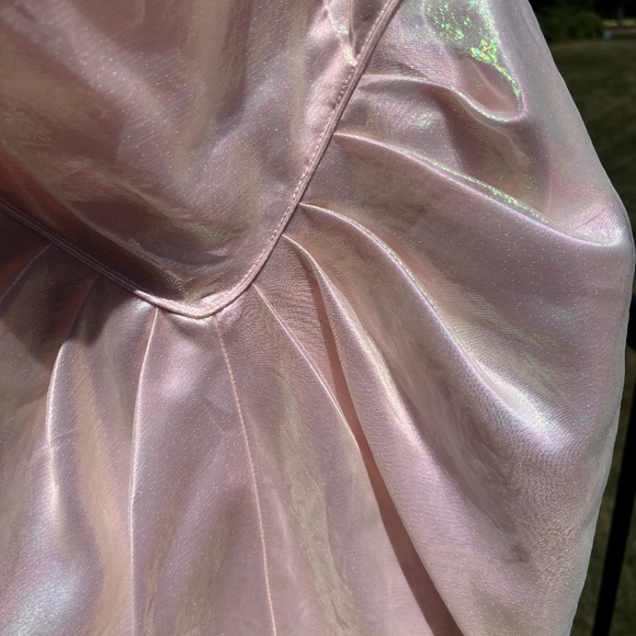 Vintage 1989 Iridescent Pink Prom Dress - Picture 7 of 14